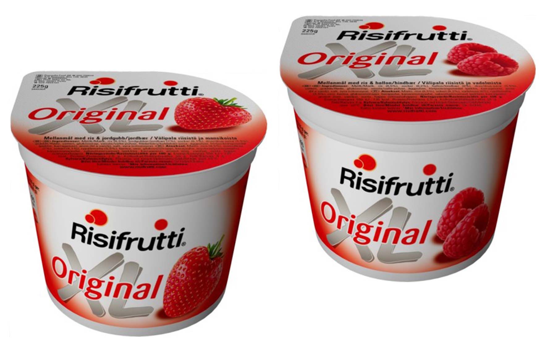 Risifrutti Hallon Jordgubb-XL gammal