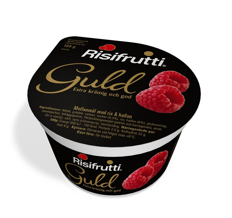 Risifrutti - Guld, hallon. Extra krämig och god.