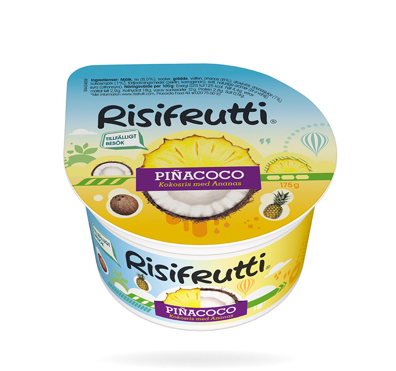 Risifrutti - pinacoco, kokosris med ananas